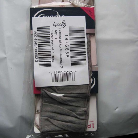 1 Goody Athletique Soft Wide Folded Fabric Ouchless Head Wrap Band Yoga Headwrap - Picture 7 of 9